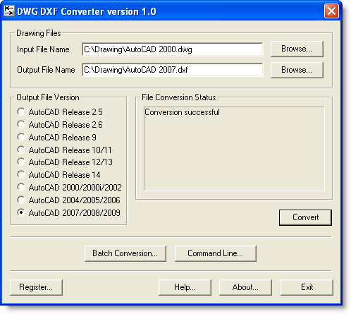 dwg to dxf converter freeware